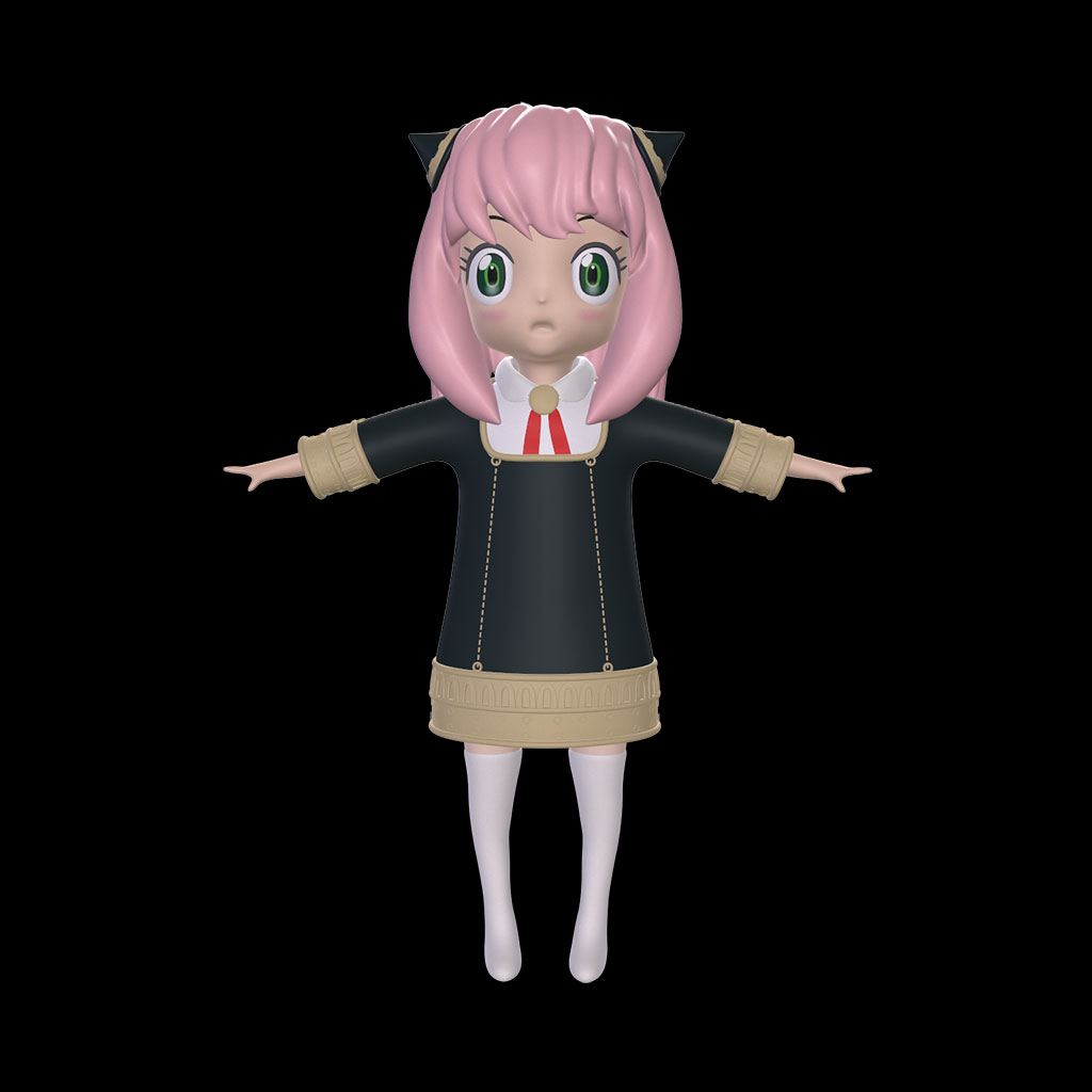 3d model of Anya Forger